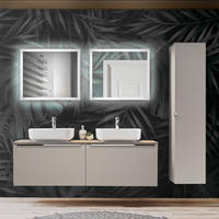 BADMÖBEL-SET 10-TLG. Puebla-56 - Beige, Holzwerkstoff (170/200/46cm) - Lomado