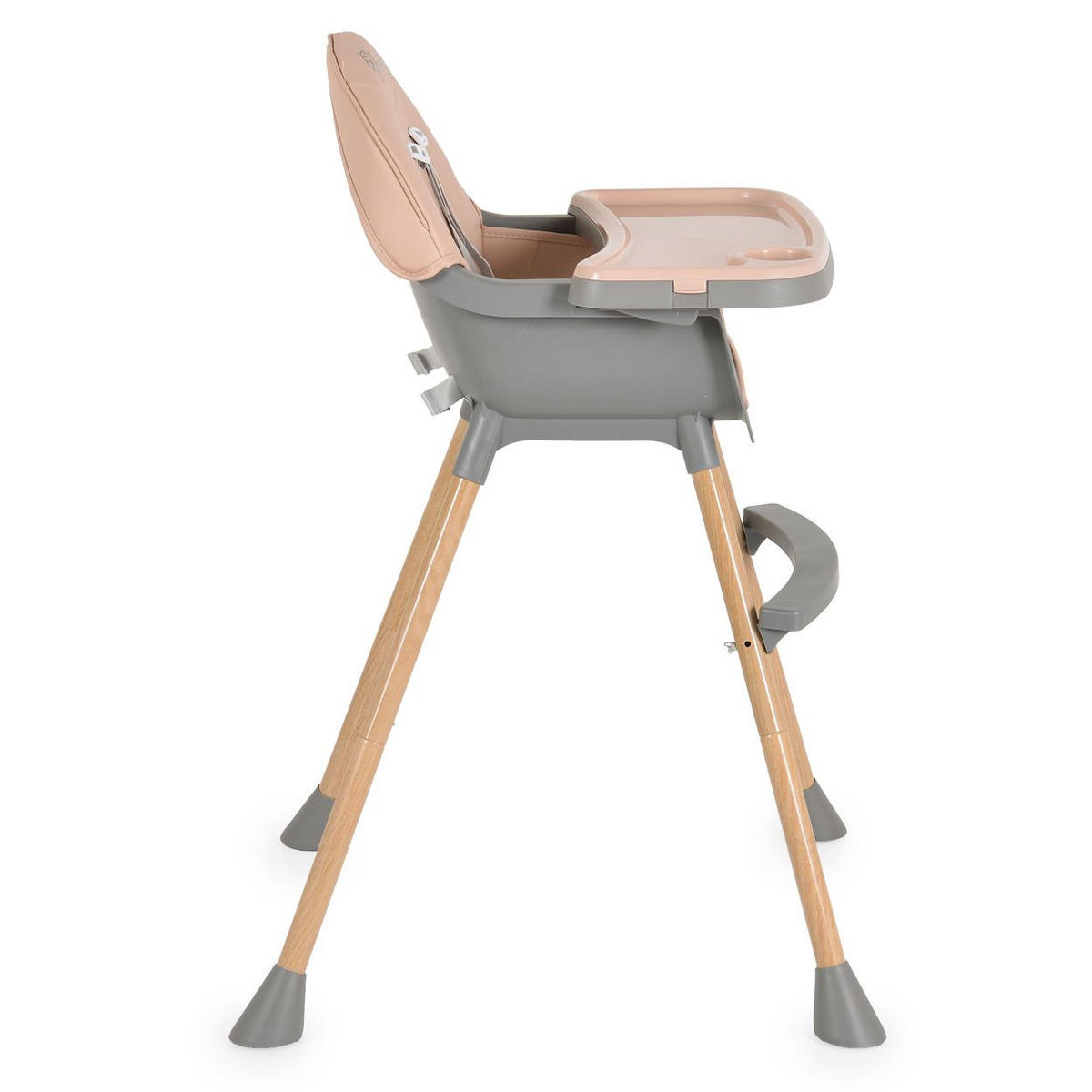 HOCHSTUHL Biscotti 2 in 1 rosa Kinderstuhl Anti-Rutsch-Füße Doppeltablett - Rosa, Kunststoff (64/94/64cm) - Moni
