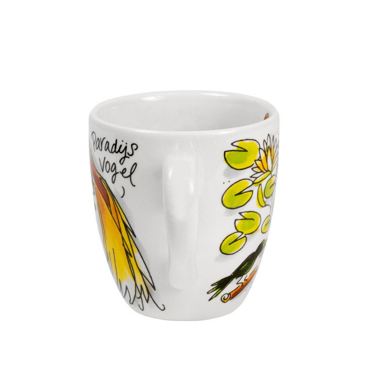 MINI-BECHER Paradiesvogel in Bunt - 200 ml - Multicolor, Keramik (0.2L) - Blond Amsterdam