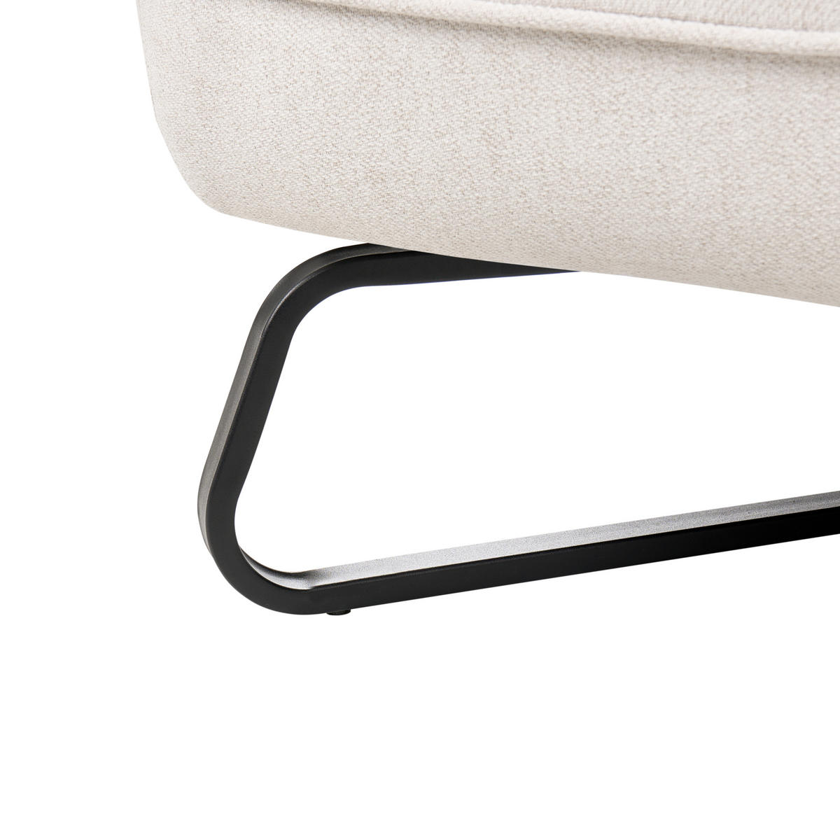 SESSEL Stoff Cremeweiß Lindal - Weiß, Textil (85/85/83cm) - Beliani