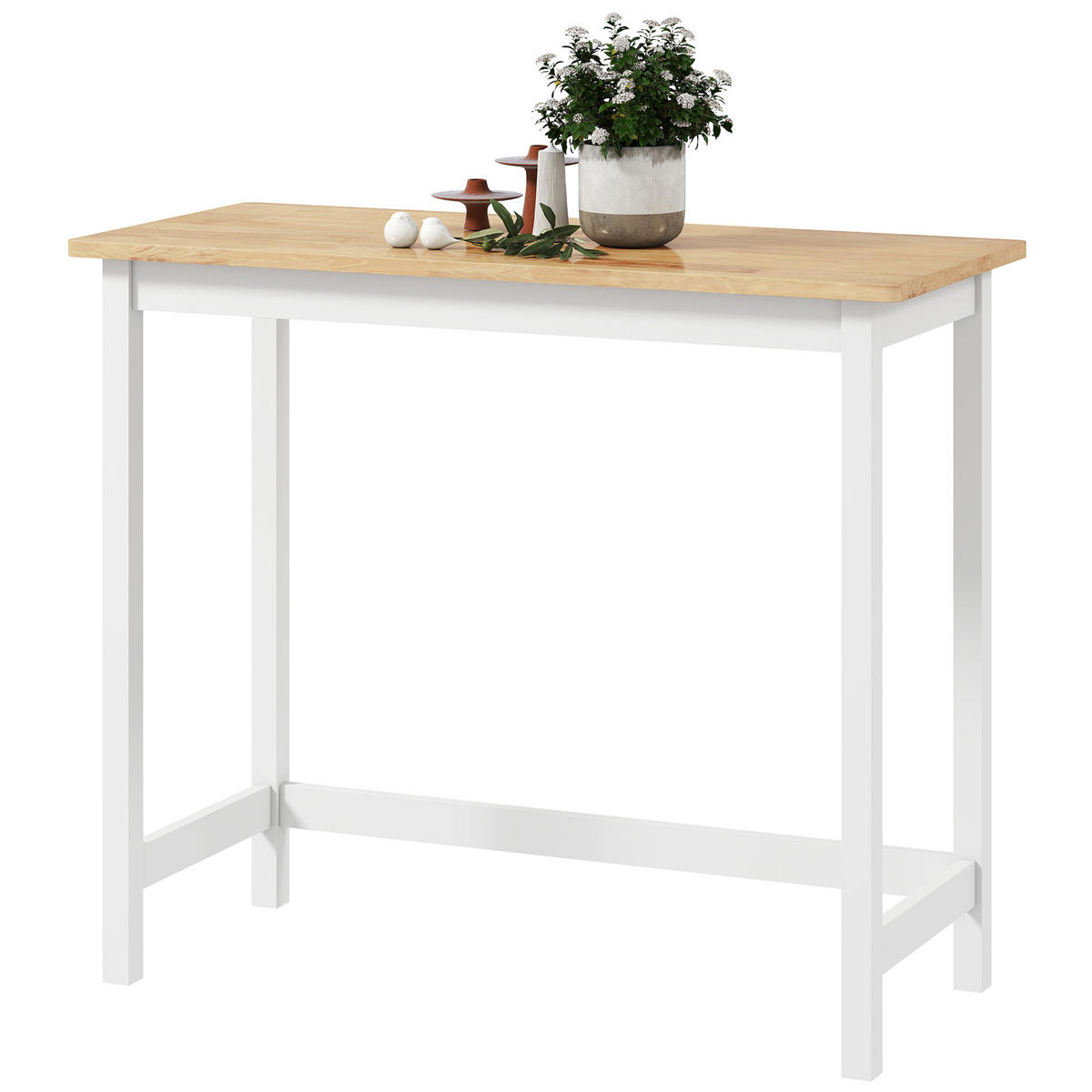 BARTISCH DE-07998 kompakt, Platz für 2 Personen Weiß - Eichefarben, Holzwerkstoff (108/48/91cm) - ComfortXL