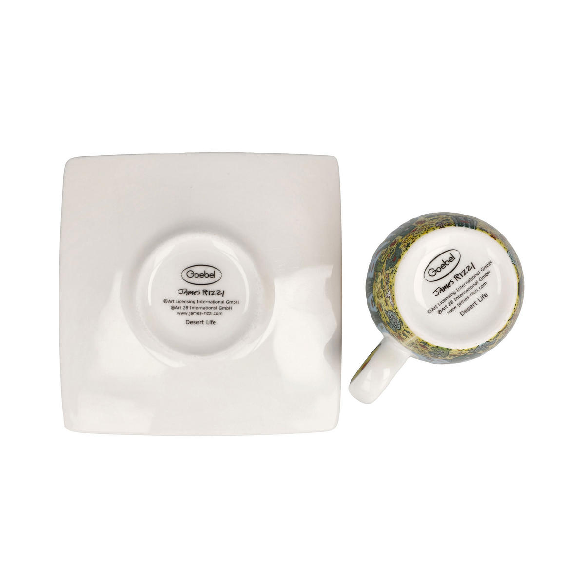ESPRESSOTASSE James Rizzi - Desert Life, Fine Bone China, Bunt, 0.1 L - Multicolor, Keramik (0.1L) - Goebel