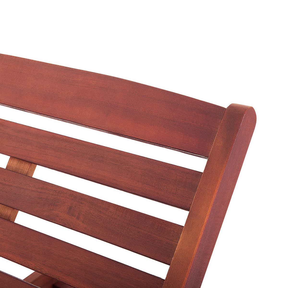 GARTENLIEGE mit Auflage dunkelbraun Toscana - Dunkelbraun, Holz (200/75/64cm) - Beliani