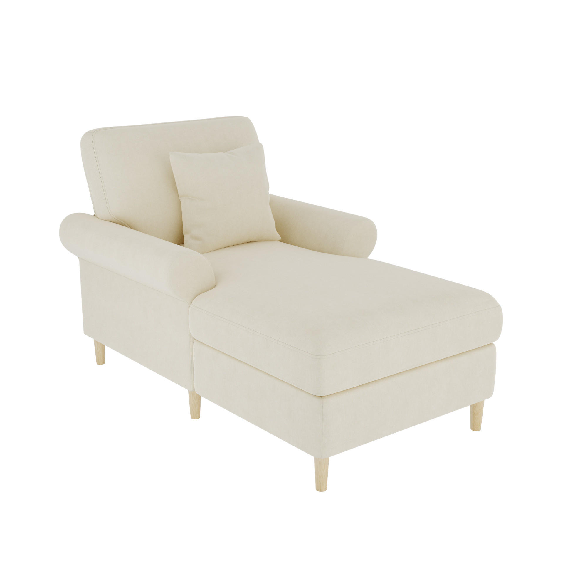 SCHLAFSESSEL 133/87/90 cm mit Liegefläche 87/133 cm, manuell verstellbar - Beige, Textil (87/90/133cm) - BEAOK