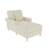 SCHLAFSESSEL 133/87/90 cm mit Liegefläche 87/133 cm, manuell verstellbar - Beige, Textil (87/90/133cm) - BEAOK