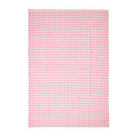 BAUMWOLLTEPPICH Vichy-Karo 60/90 cm - Rosa, Textil (60/90cm) - Homescapes