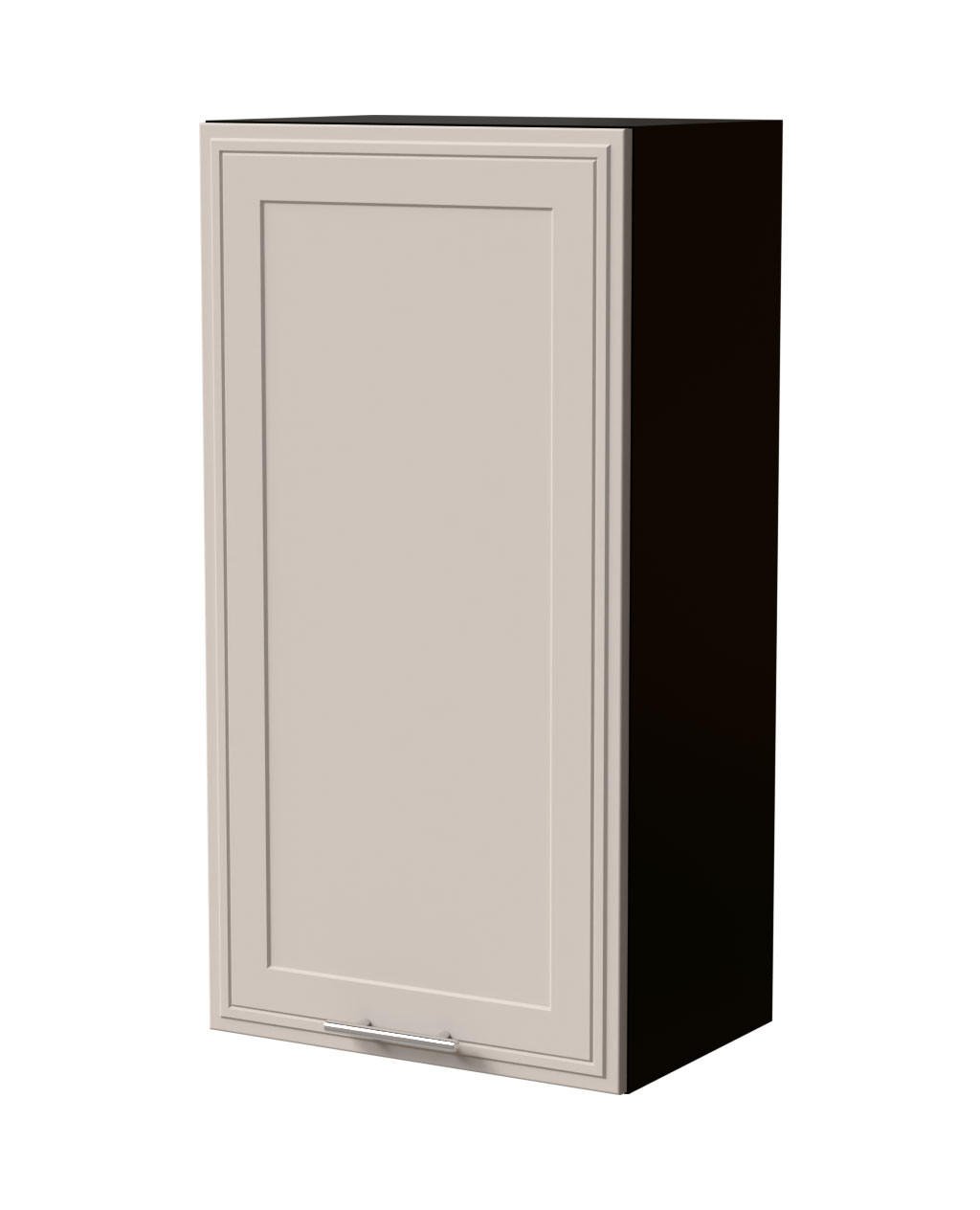 HÄNGESCHRANK Salo W4/50 Schwarz / Kaschmir Matt 50 / 32,5 / 96cm - Kaschmir/Schwarz, Holz/Holzwerkstoff (50/96/32.5cm) - Feldmann-Wohnen