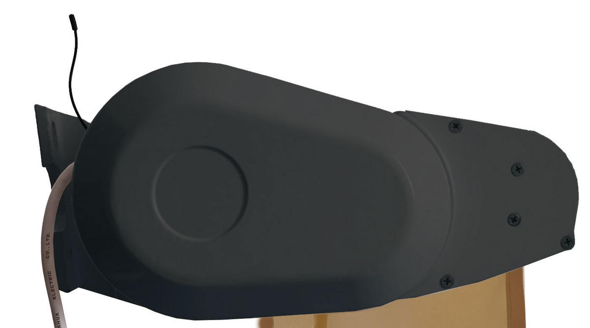 KASSETTEN-MARKISE VOLANT AUSFAHRBAR Cremeweiß, Anthrazit - Anthrazit/Weiß, Textil (450/15/300cm) - MCW