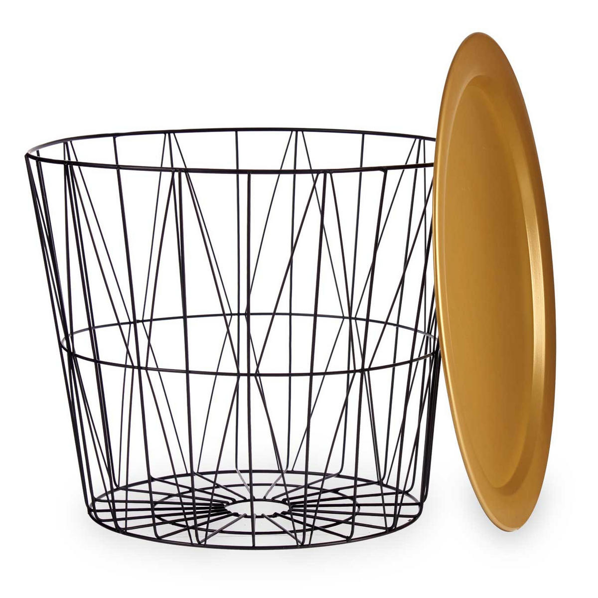 BEISTELLTISCH Luvo Gold 52/52/40 cm - Goldfarben, Metall (52/52/40cm) - Giftdecor