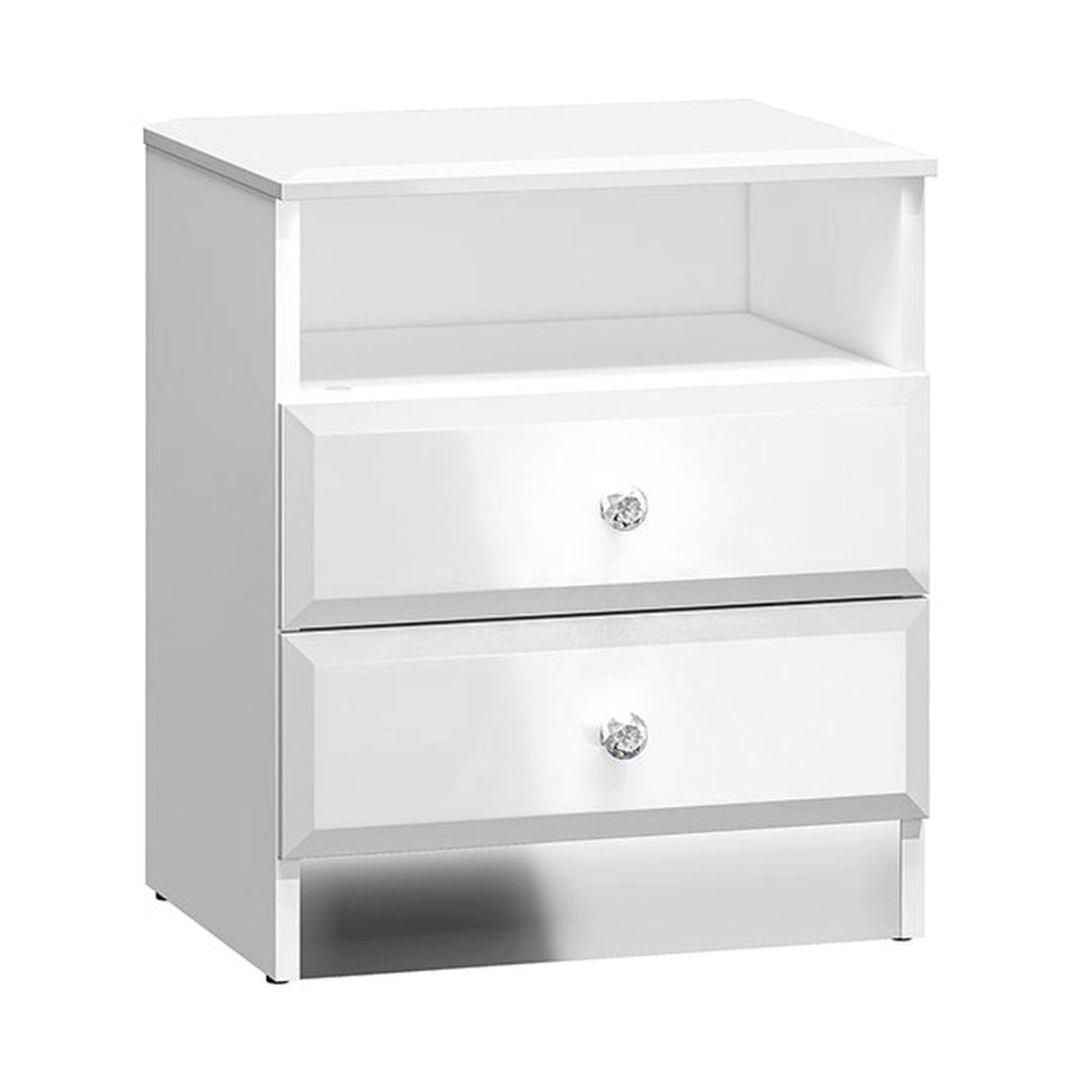 NACHTTISCH – 45 cm – Glamour – Eichefarben – Höhe 53 cm – TI-042 - Eichefarben, Holzwerkstoff (45/53/34cm) - hi-markt