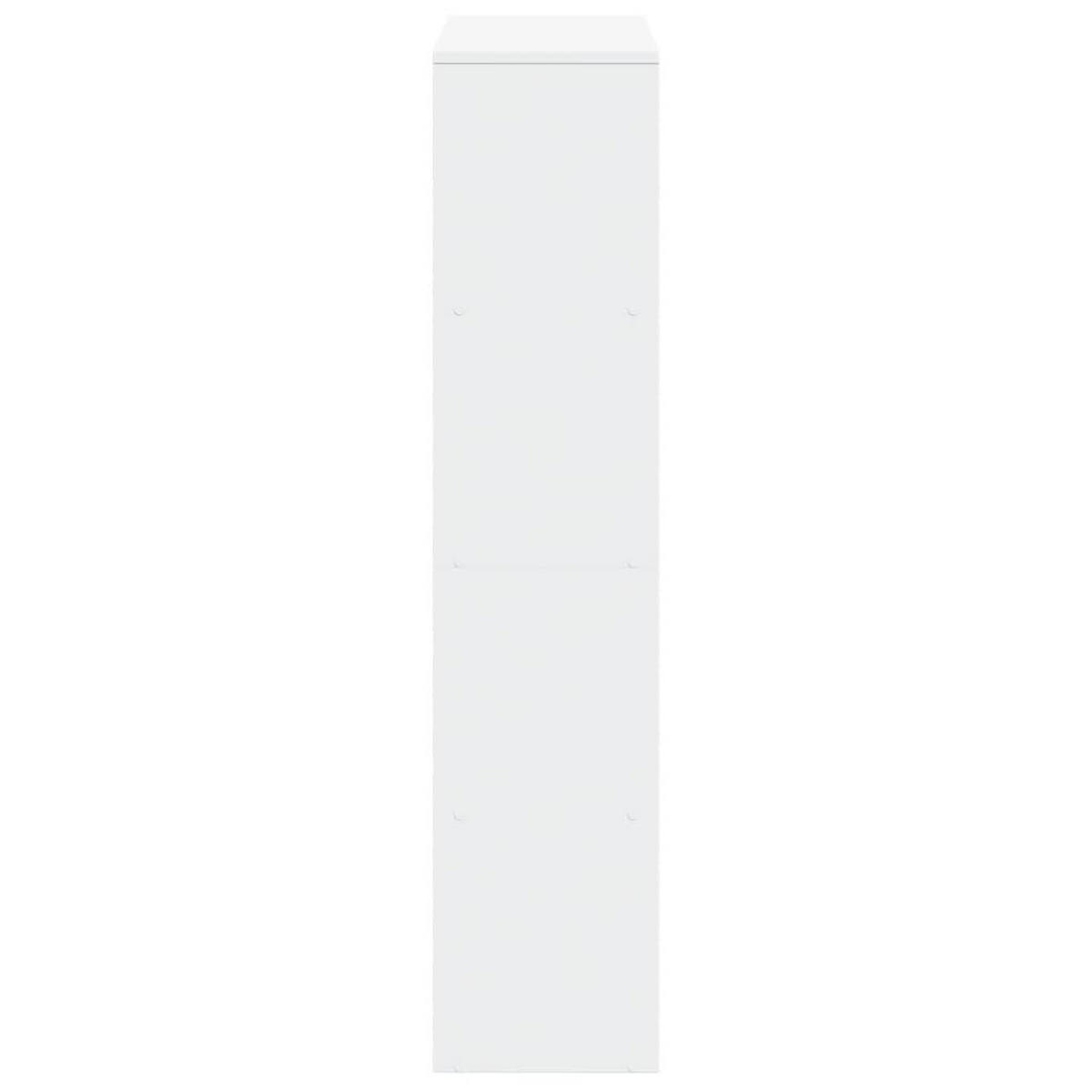 RAUMTEILER-BÜCHERREGAL 4 Stufen Weiss 131.5/29/131.5 Cm - Weiß, Holzwerkstoff (131.5/131.5/29cm) - vidaXL