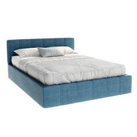 POLSTERBETT FLORIDA - Türkis/Birkefarben, Holzwerkstoff/Metall (120/200cm) - FDM