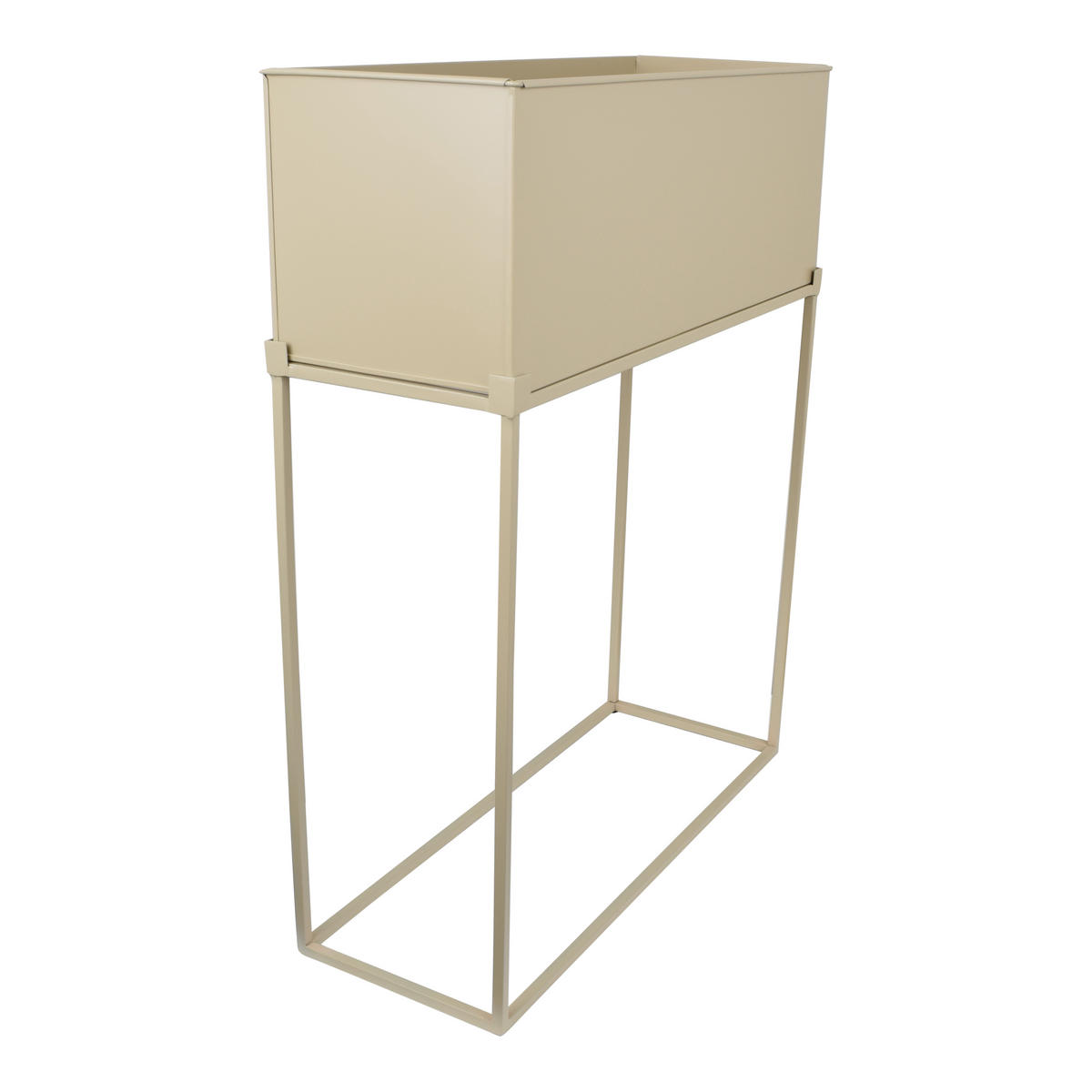 STEHENDER PFLANZKÜBEL Flora Beige - Beige, Metall (55/70/20cm) - LOFT42