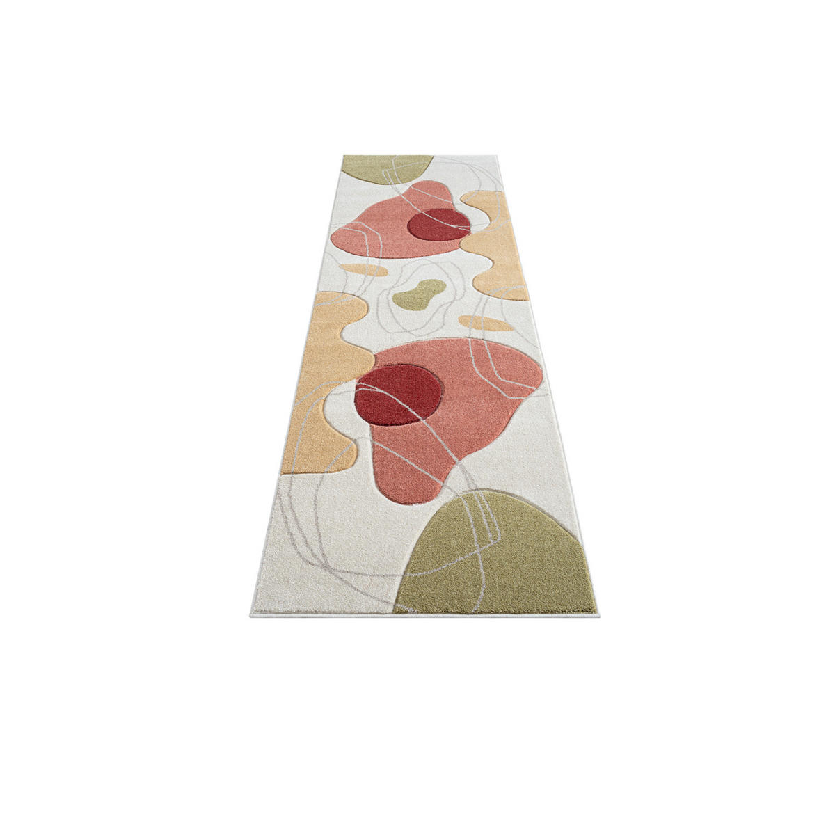 KURZFLOR-TEPPICH Bonito 7158 Multicolor 80x300 cm - Multicolor, Textil (80/300cm) - carpet city