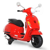 ELEKTRO-KINDERAUTO DE-12989 Stützräder Rot - Rot, Kunststoff (102/50.5/75.5cm) - ComfortXL