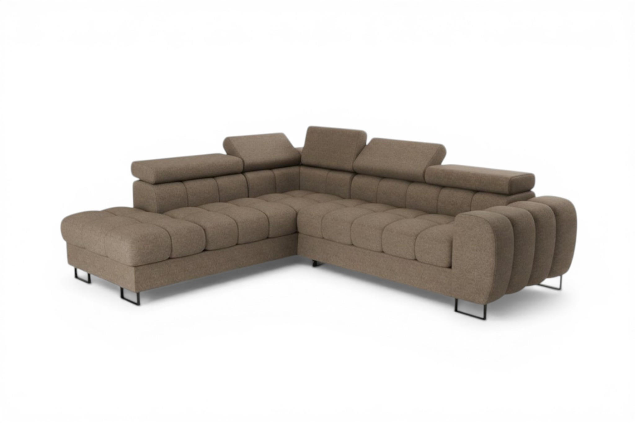 Fun Möbel Ecksofa Braun 260x225 cm