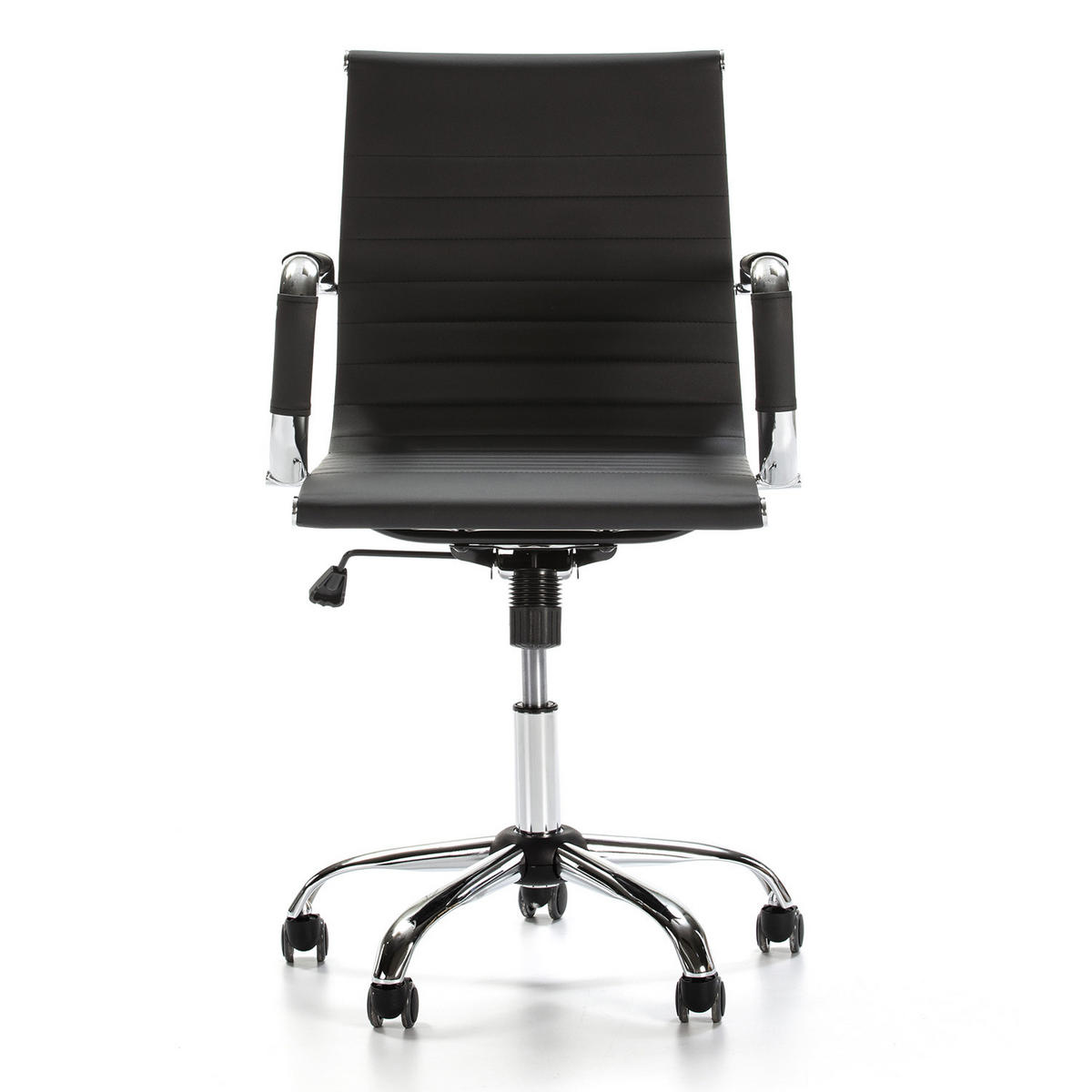 SCAUN ROTATIV Croma cu funcție de pat, negru - negru, blană (62/91/54cm) - VS Venta-stock