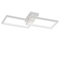 LED-DECKENLEUCHTE Kesselmark 39.0/7.5/80.0 cm - Weiß, Metall (80/39/7.5cm) - ZMH