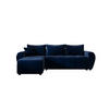 ECKSOFA MOLISA L Itaka 11 Links mit Schlaffunktion - Dunkelblau, Textil (245/145cm) - Bedante