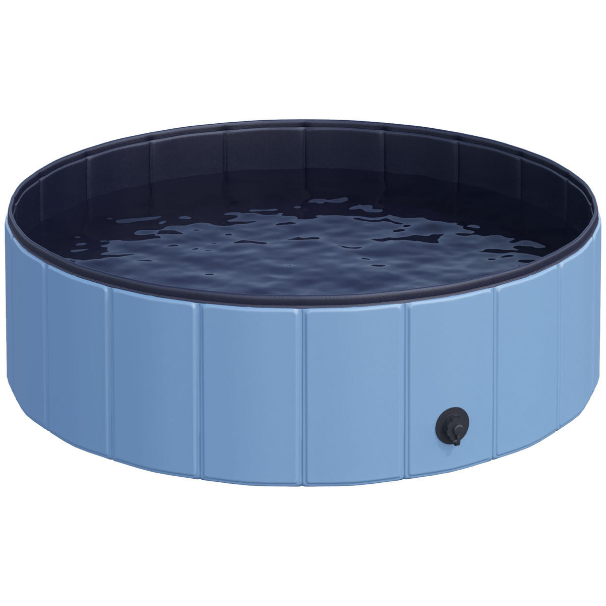 POOL DE-18962 klappbar, Ø100 cm Blau - Blau, Kunststoff (100/30/100cm) - ComfortXL