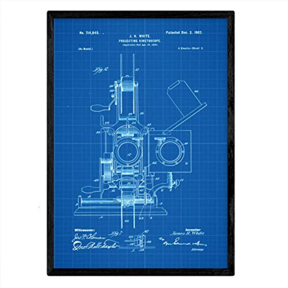 POSTER Kinetoscopio Patent 2 A3 Rahmenlos - Klar, Papier (29.7/5/42cm) - Nacnic