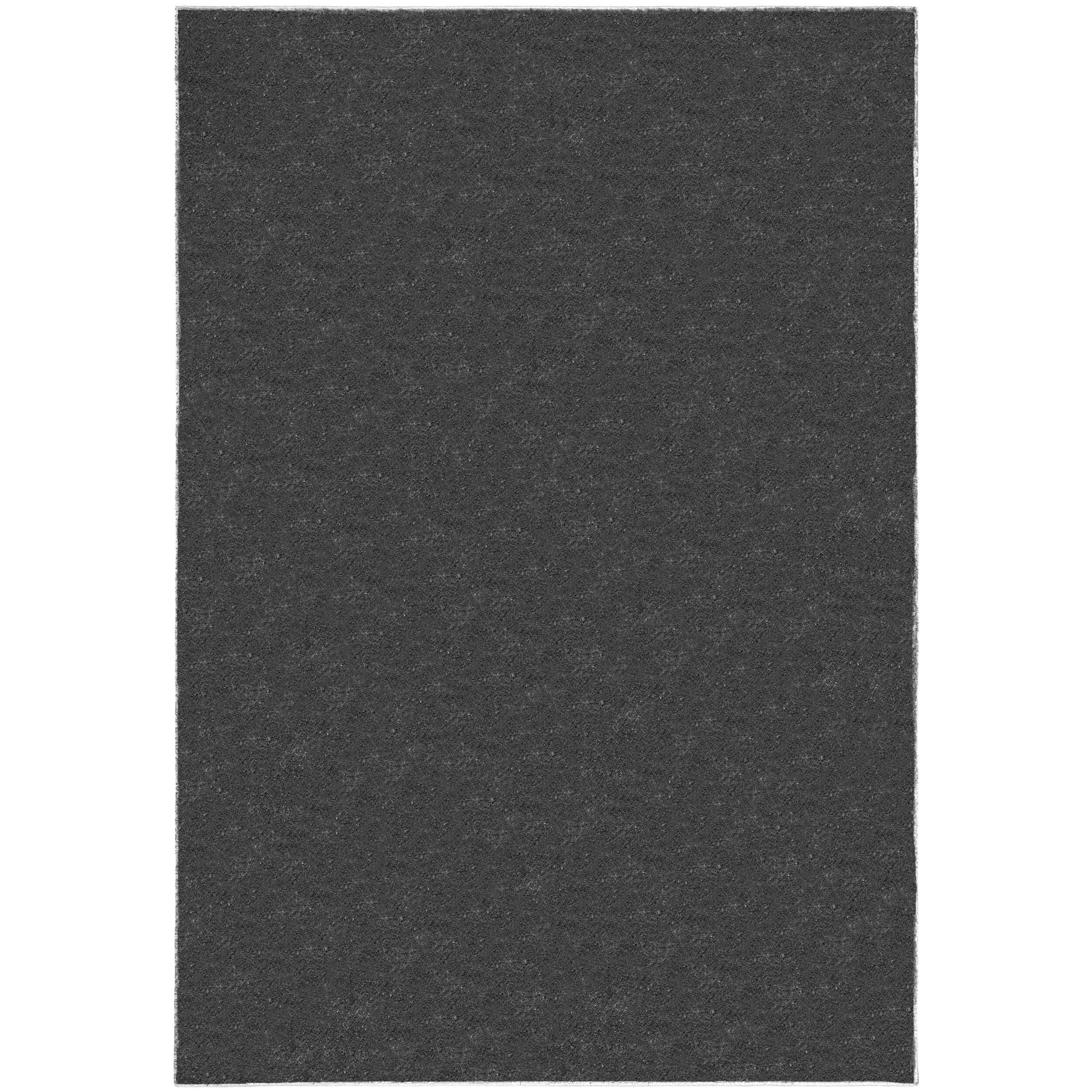 TEPPICH samtweich Uni-Muster 100% recycelt umweltfreundlich TUMMEL, Anthrazit 120x170 cm - Anthrazit, Textil (120/170cm) - KADIMA DESIGN