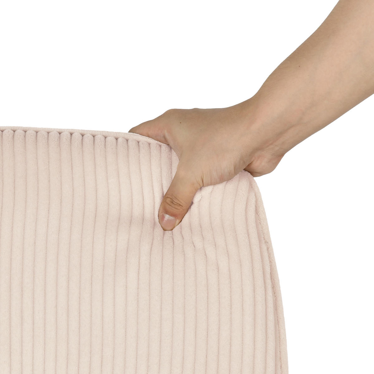 DREHSTUHL in Beige Cord - Beige, Metall (61.5/93/59.5cm) - Meubles Cosy