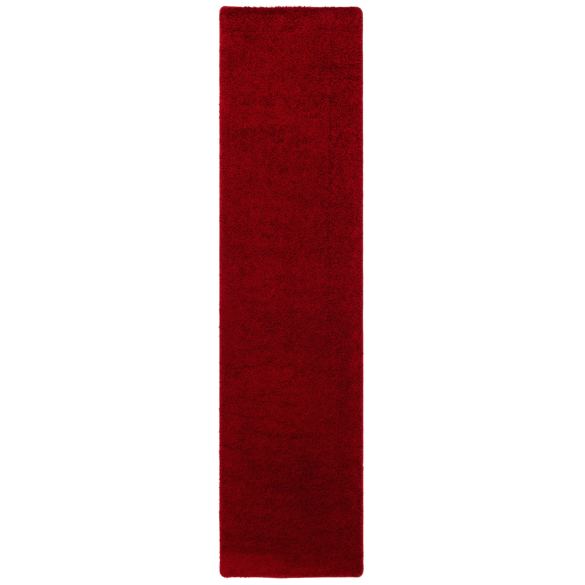 HOCHFLOR SHAGGY LÄUFER TEPPICH PALACE - Weinrot, Textil (80/200cm) - Snapstyle