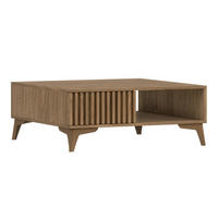 COUCHTISCH Esteban Holz - Braun, Holzwerkstoff (80/80/32cm) - Petits-meubles