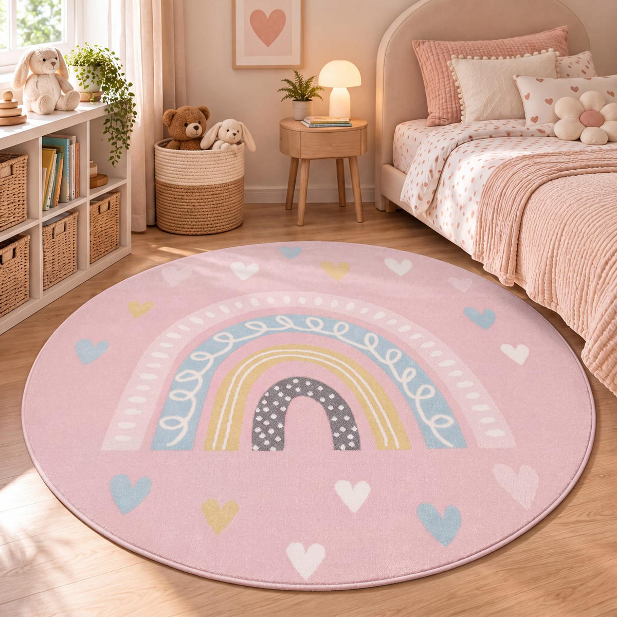 KINDERTEPPICH 200/200 cm Nino 887 - Pink, Kunststoff (200/200cm) - Paco Home