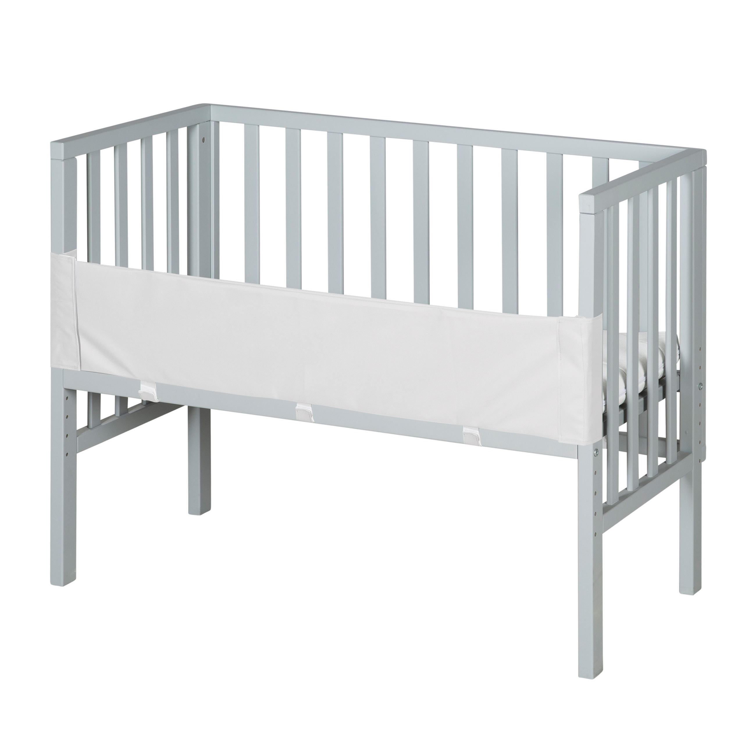 BEISTELLBETT 3in1 Set 90 x 45 cm - Taupe/Weiß, Holzwerkstoff (45/90cm) - Roba