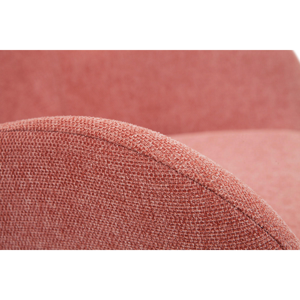 SCHAUKELSTUHL Design Samteffekt Terrakotta-Muster ESKUA - Terracotta, Textil (104/101/76cm) - Miliboo