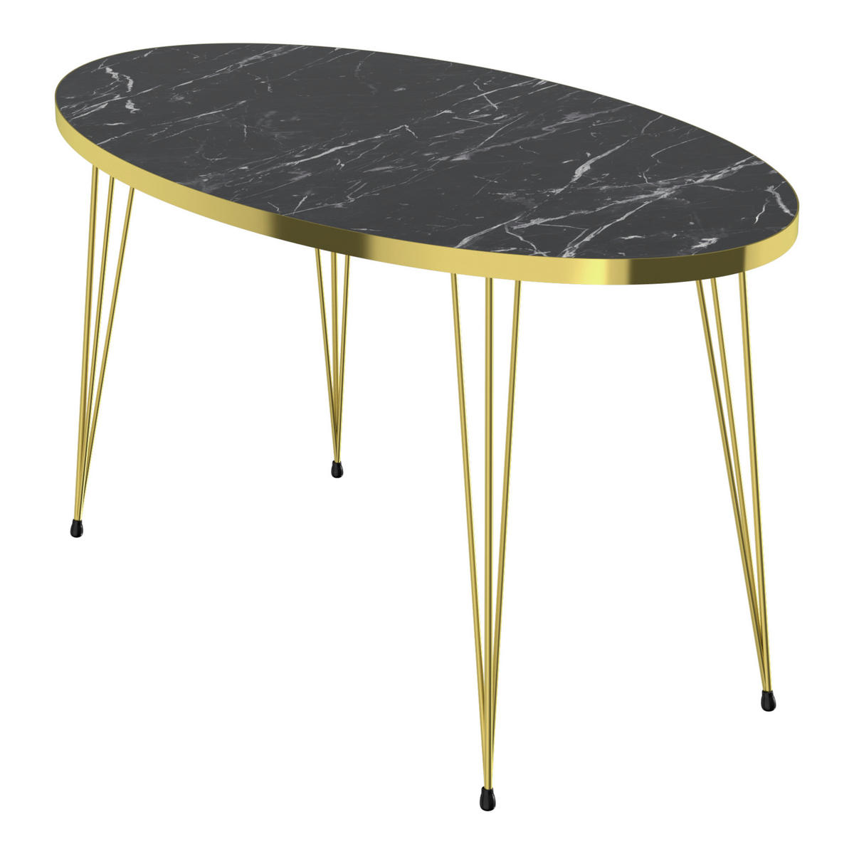COUCHTISCH Skævinge 90/50/43 - Schwarz, Metall (50/90/43cm) - [en.casa]