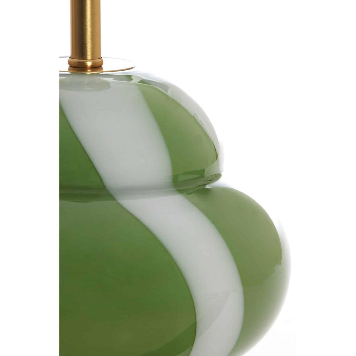 LAMPENFUSS Ylien Grün 22/22/28 cm - Grün, Glas (22/22/28cm) - Light & Living
