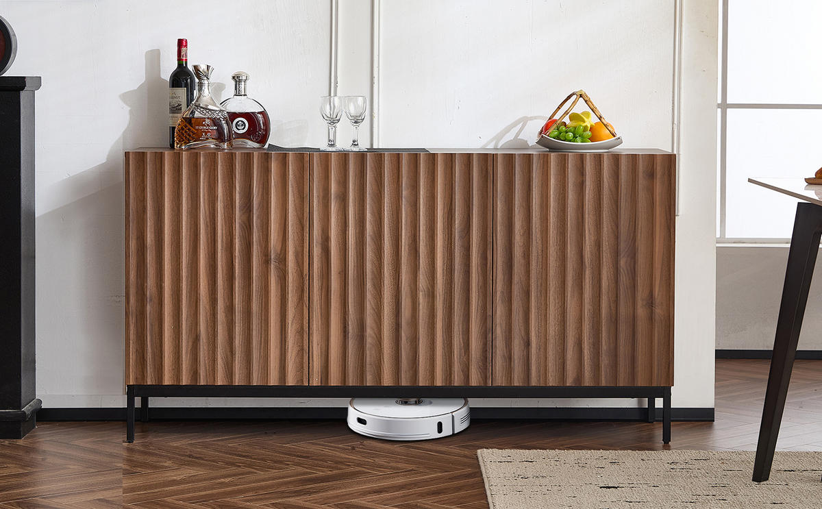 SIDEBOARD 150x40x80 cm mit 3 Türen und Eiche-Dekor - Naturfarben, Holzwerkstoff (150/80/40cm)