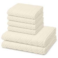 FROTTIERSET Sensual Skin Zopf 6-teilig - Naturfarben, Textil (50/100cm) - Ross