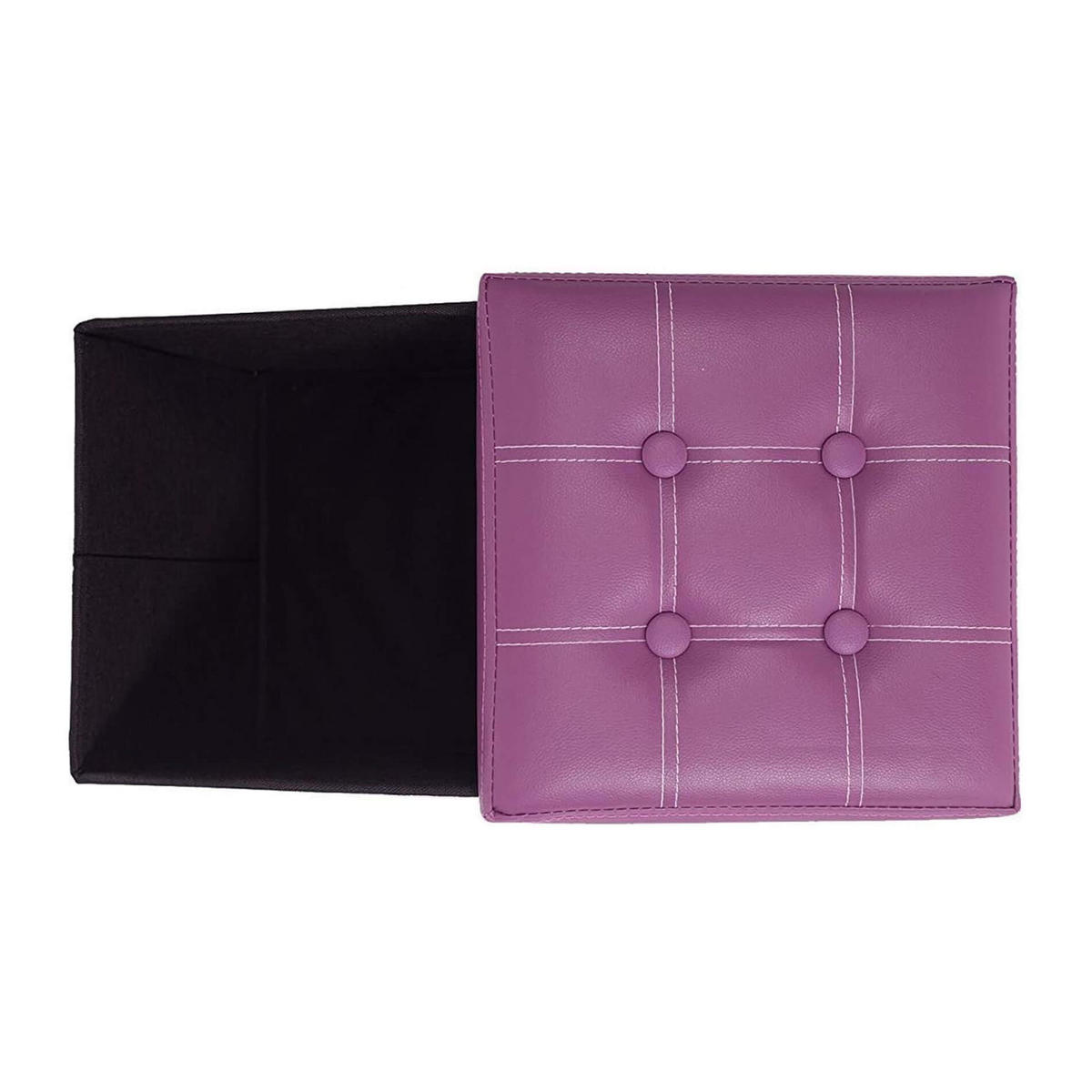 FUSSHOCKER Lila 30/30/31 cm - Lila, Textil (30/31/30cm) - Mobili Rebecca