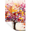 WANDTATTOO Aquarell - Baum - Kunst - Abstrakt 80x120 cm - Multicolor, Kunststoff (80/120/0.1cm) - MuchoWow