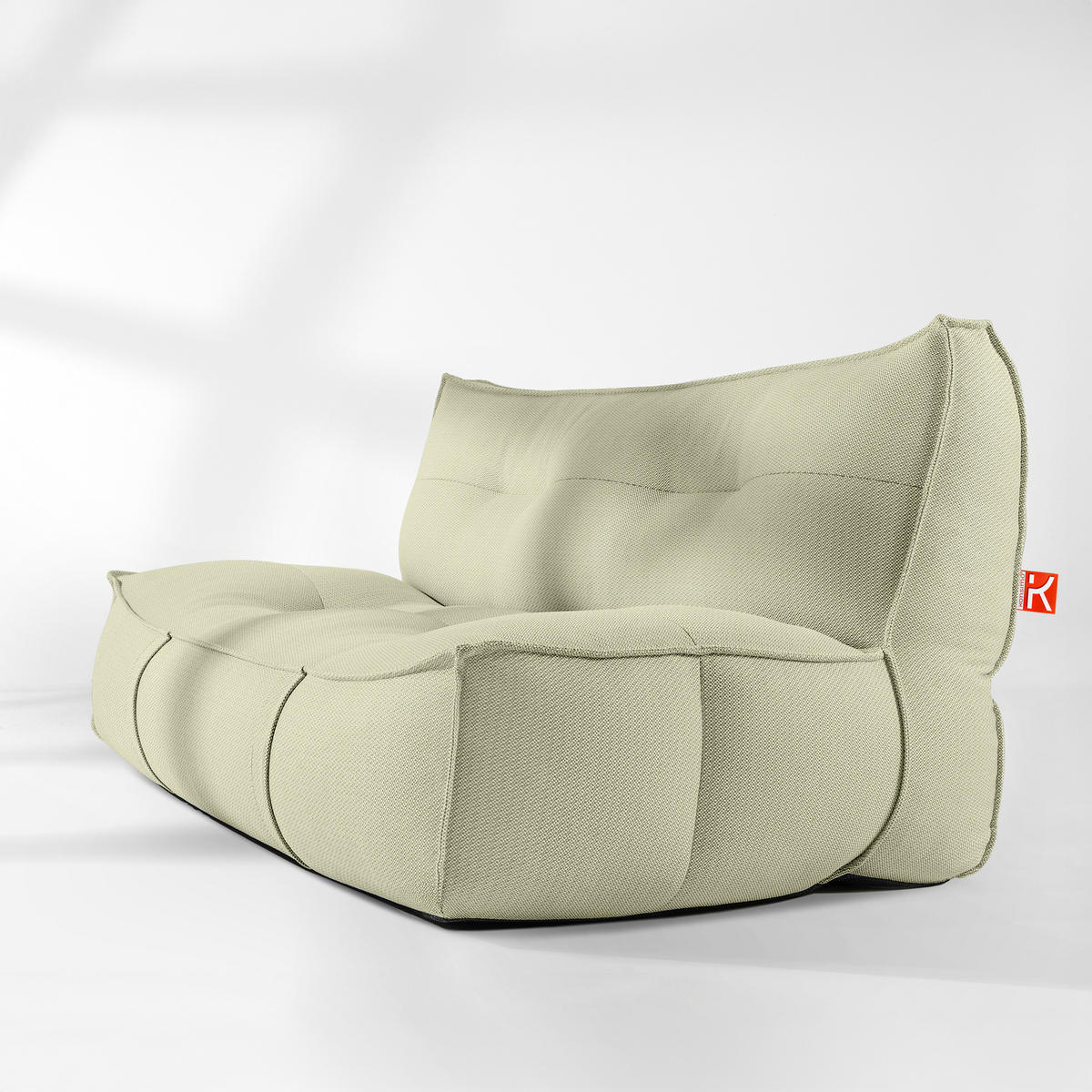 GARTENSOFA LOVIA Lounge, Hellgrün/Weiß - Hellgrün, Textil (177/82/106cm) - KONSIMO®