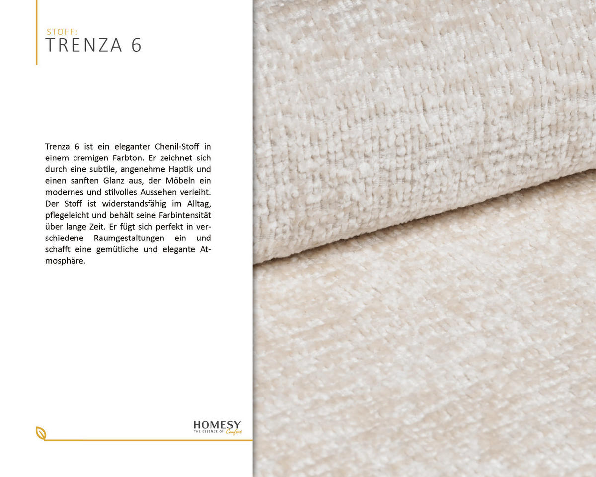 SCHLAFSOFA Calma mit Bettkasten 3-Sitzer modernen Stil, Creme - Creme, Holz (229/87/97cm) - Homesy