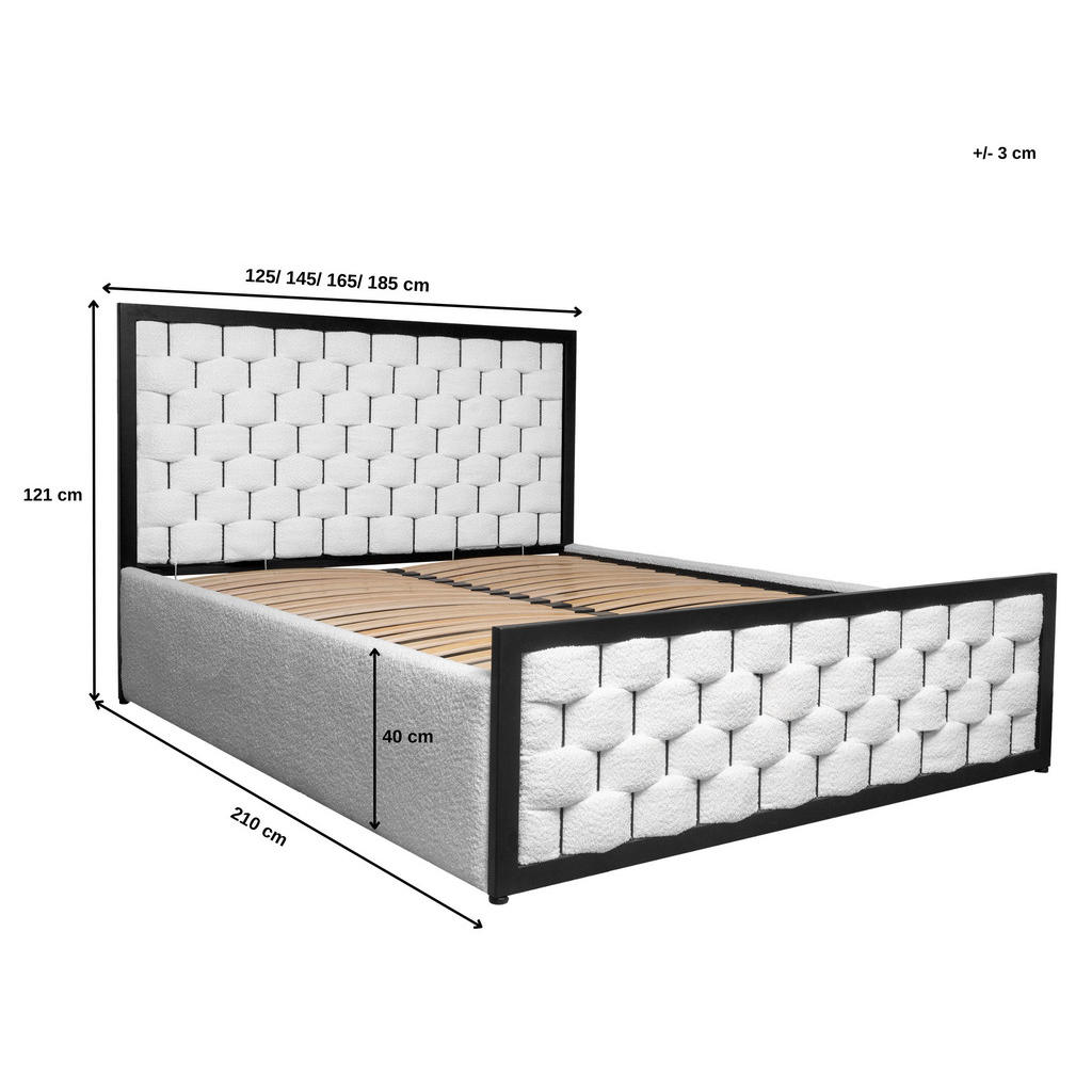 Thumbnail - Möblo Polsterbett, Rosa, Metall, 120x200 cm, Schlafzimmer, Betten