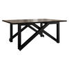 2-IN-1 COUCHTISCH UND ESSTISCH Xena Bis - Schwarz, Holzwerkstoff/Metall (70/100/45cm) - MIRJAN24