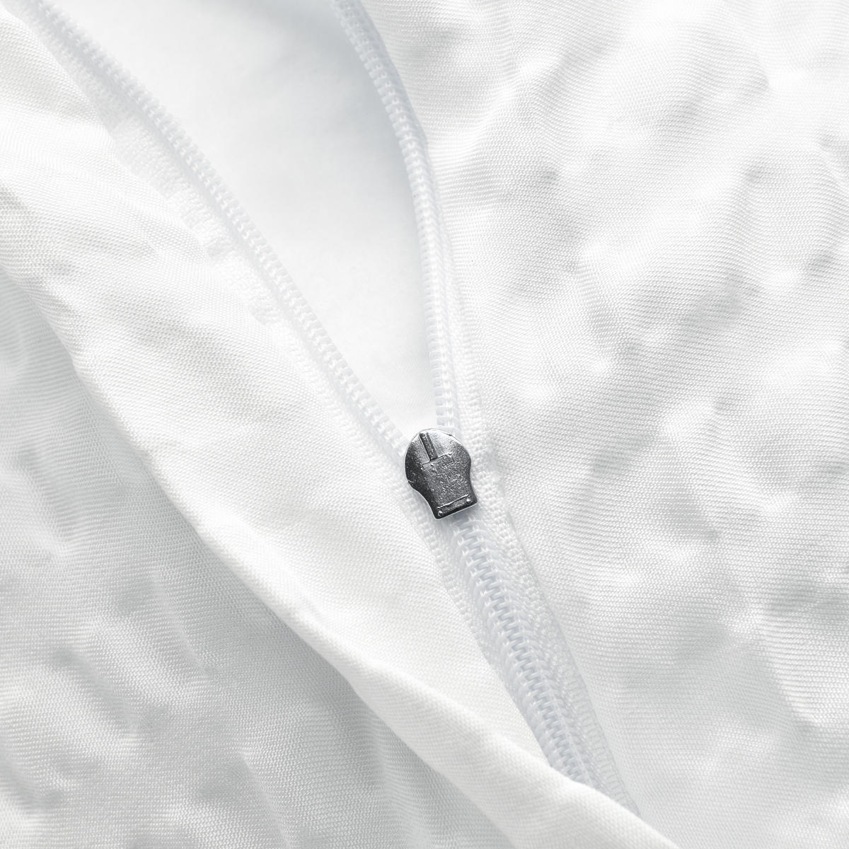 BETTWÄSCHE Meline 135/200 cm + Kissenbezug 80/80 cm Weiß Seersucker 2er Set - Weiß, Textil (80/80cm) - Beautissu 