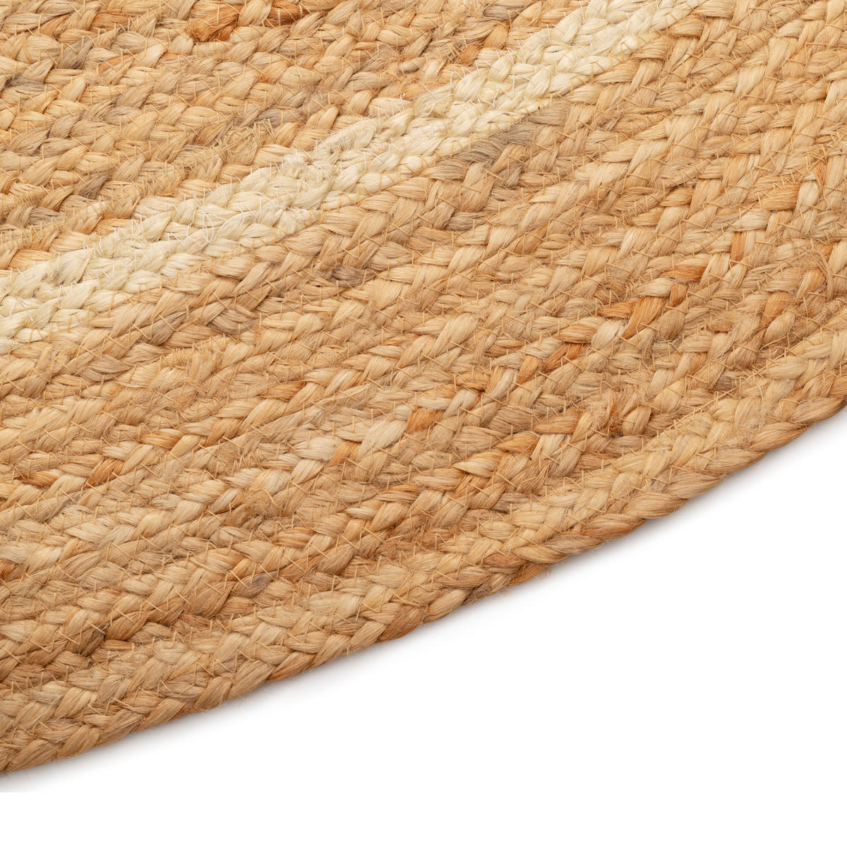 TEPPICH JUTE Rund Braun Beige 80/80 cm - Beige, Textil (80/80cm) - Tapiso