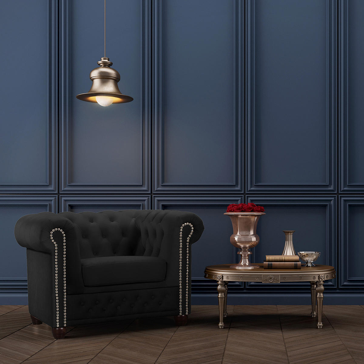 SESSEL - Buchefarben/Schwarz, Buchenholz/Textil (104/72/86cm) - home24