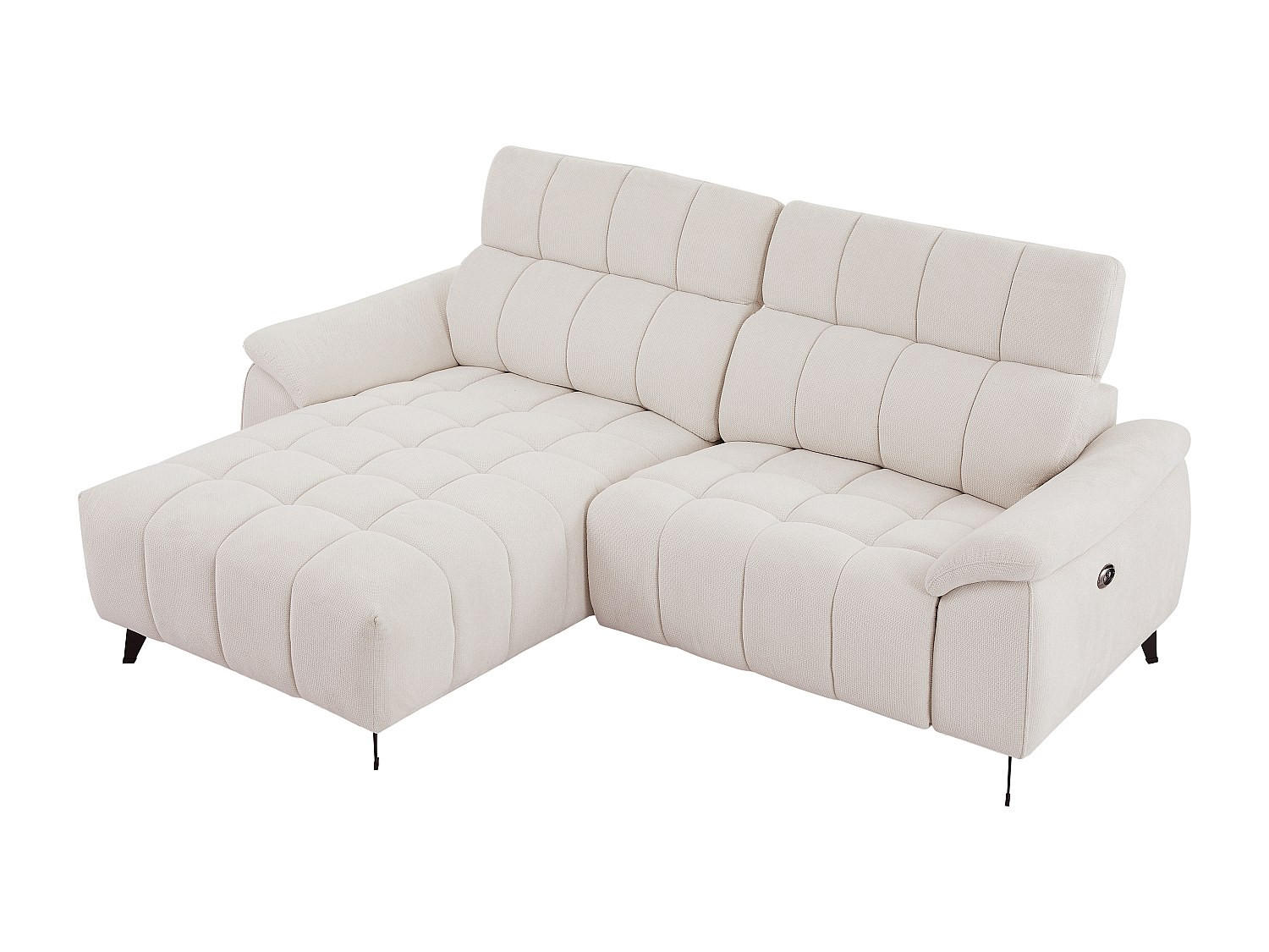 RELAXSOFA - 4 Personen-Sitzer - Stoff, Stoff - Beige - - Beige, Textil (230/79/169cm) - Vente-Unique
