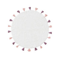 KINDERTEPPICH waschbar Malu Rosa ø 80 cm rund - Rosa, Textil (80/80cm) - Lytte