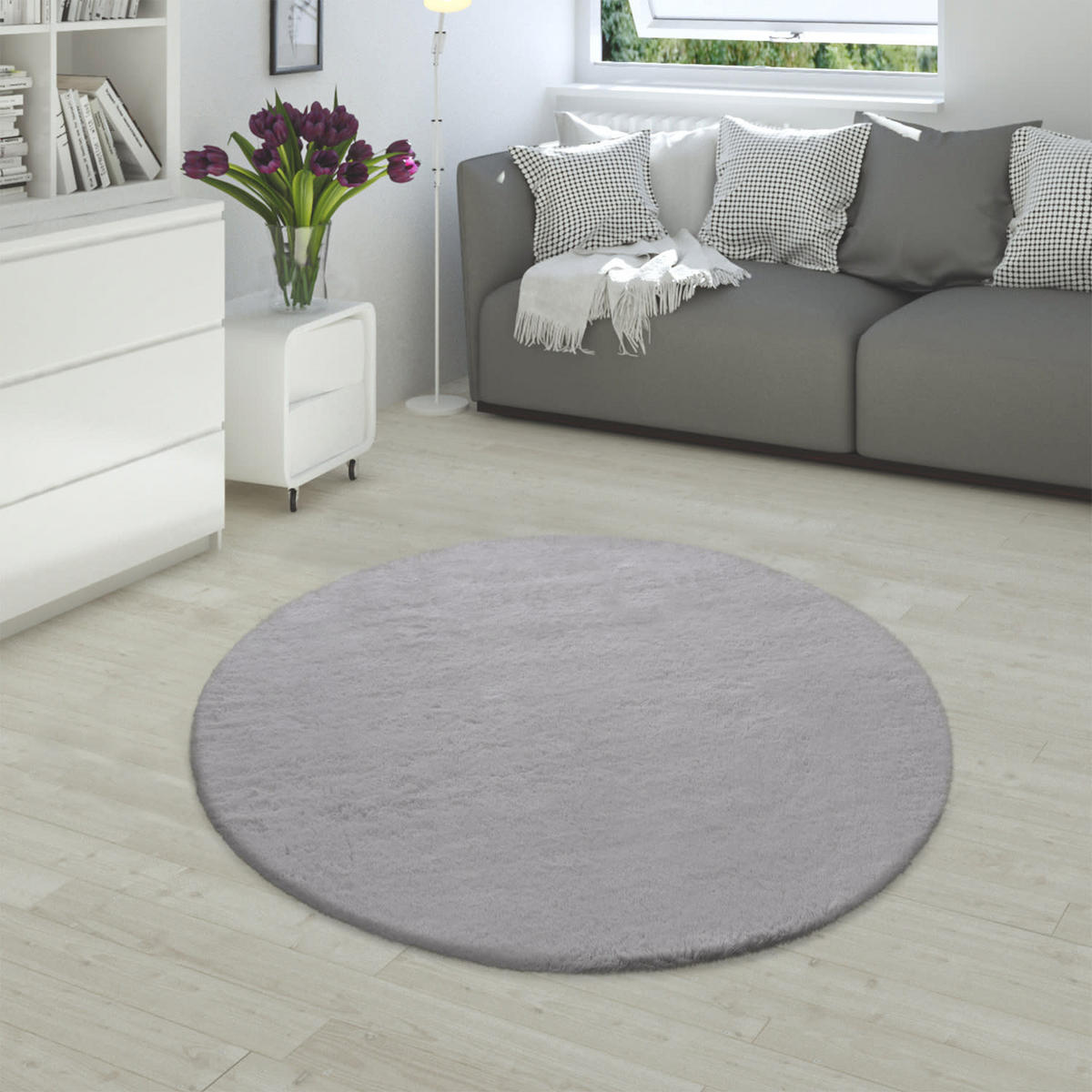 RABBIT 780 GRAU 120D - Grau, Kunststoff (120/120cm) - Paco Home