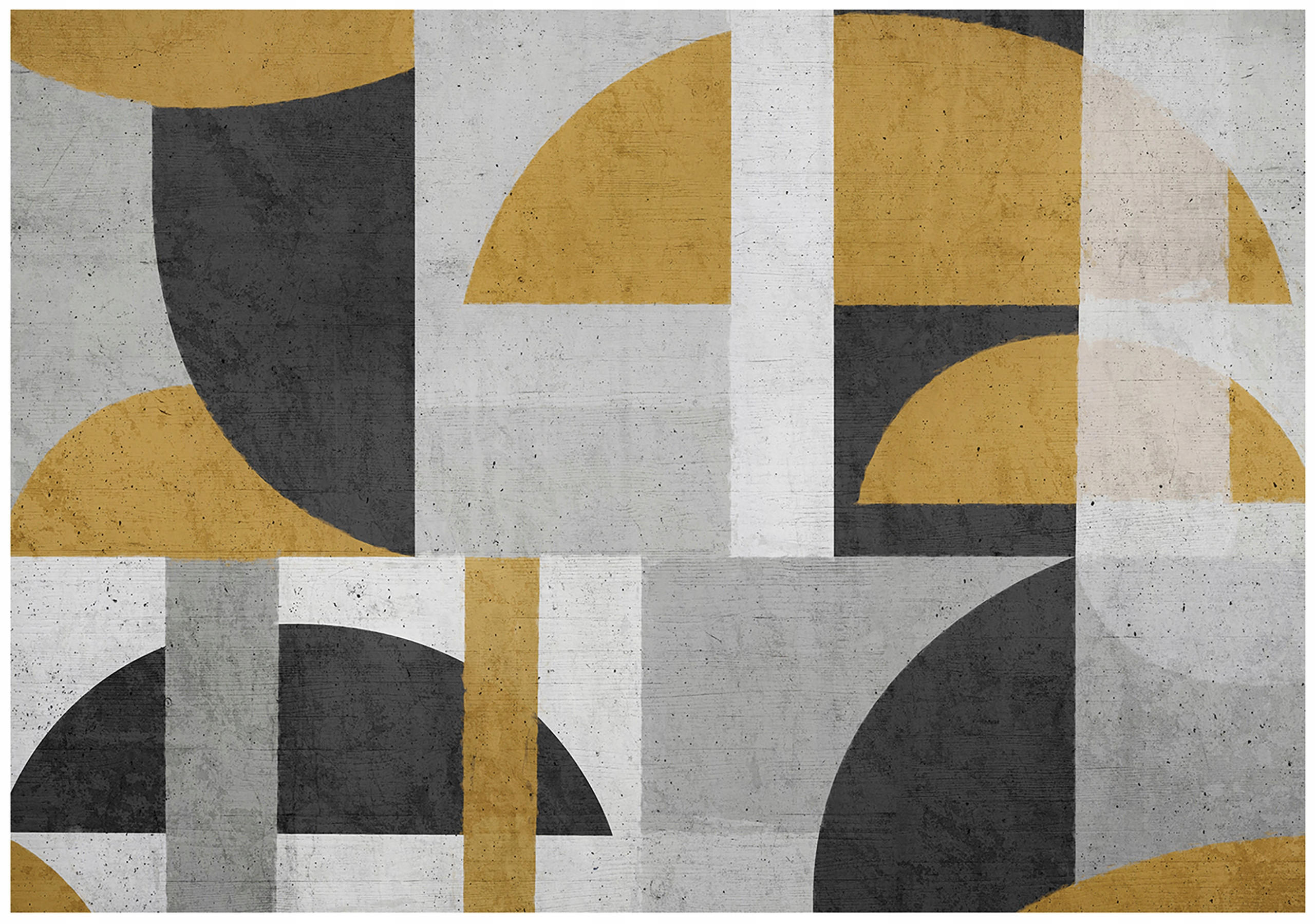 FOTOTAPETE Art Deco Abstrakt Grau 312x219 cm - Multicolor, Textil (312/219cm) - Wallarena