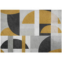 FOTOTAPETE Art Deco Abstrakt Grau 312x219 cm - Multicolor, Textil (312/219cm) - Wallarena
